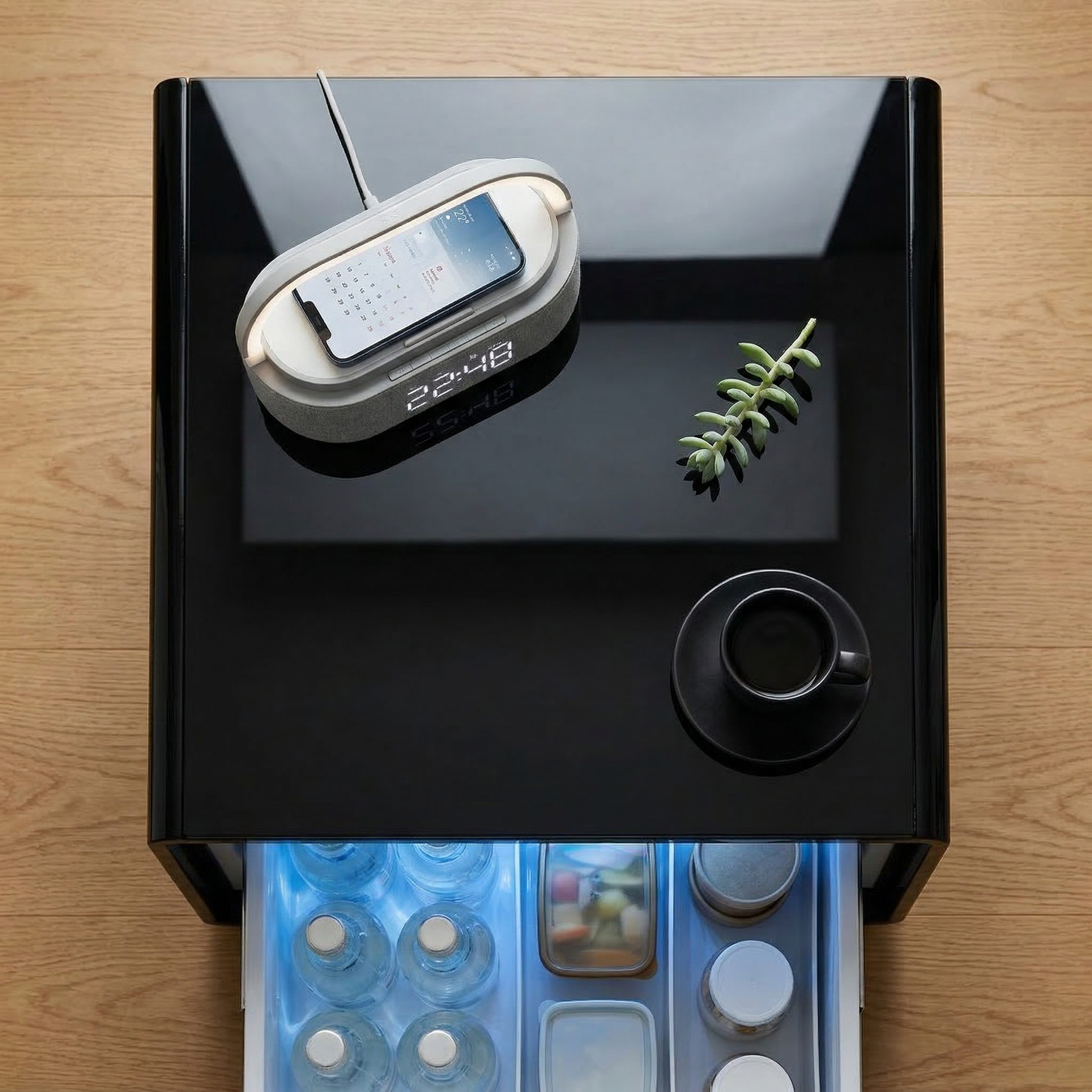 Bundle offer - Timber Smart Side Table 65L + 4 in 1 Bluetooth speaker