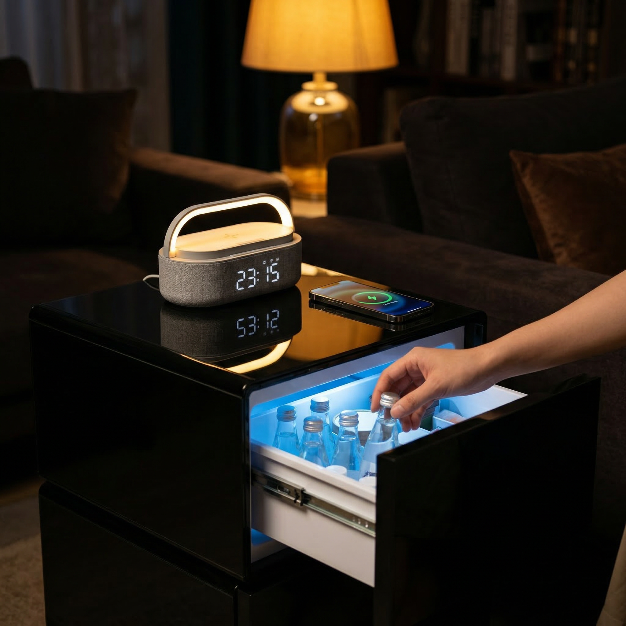Bundle offer - Timber Smart Side Table 65L + 4 in 1 Bluetooth speaker
